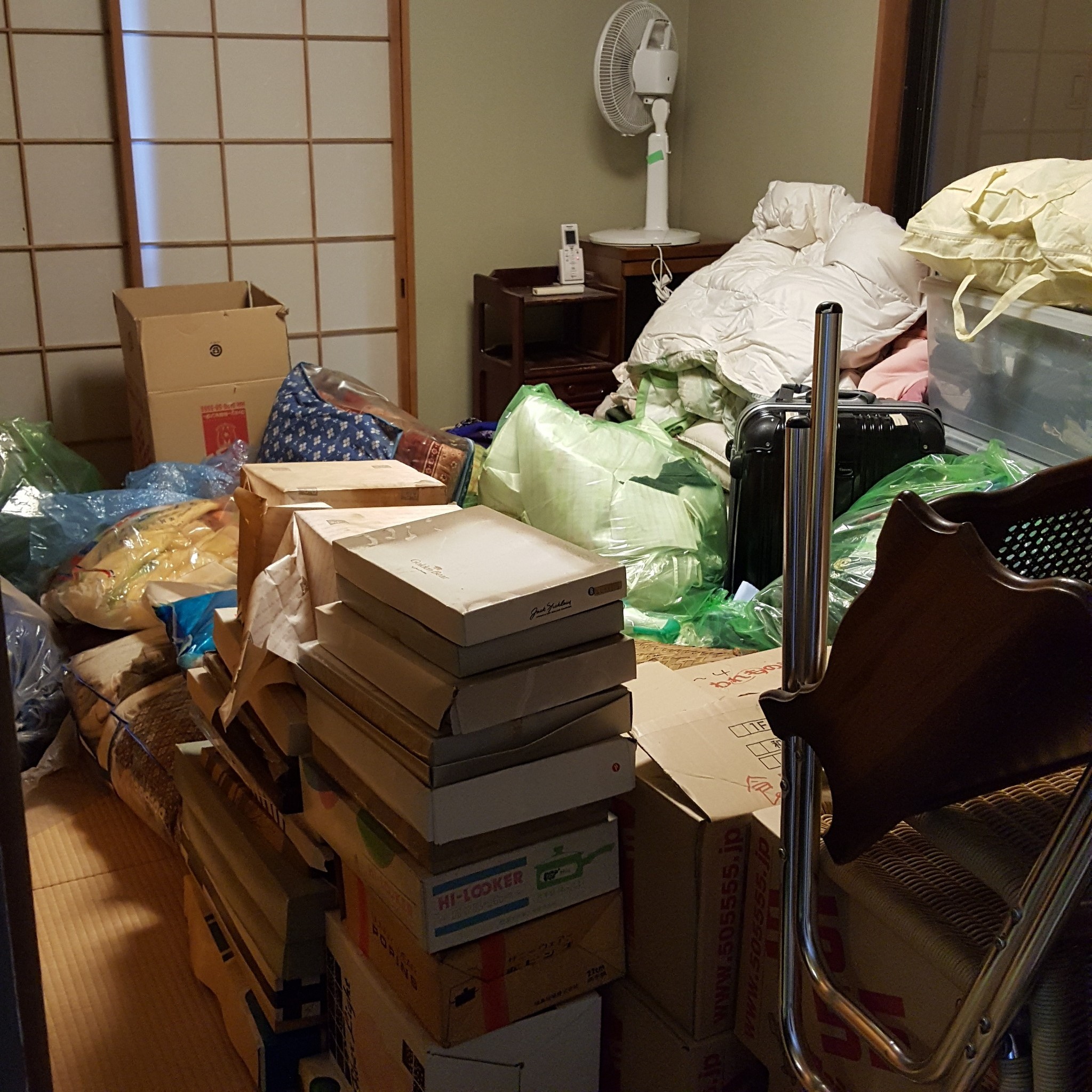 神奈川県横浜市 一戸建て屋根裏部屋の整理整頓と不要品回収